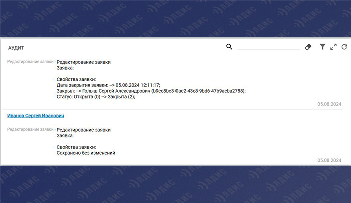 Аудит по заявкам